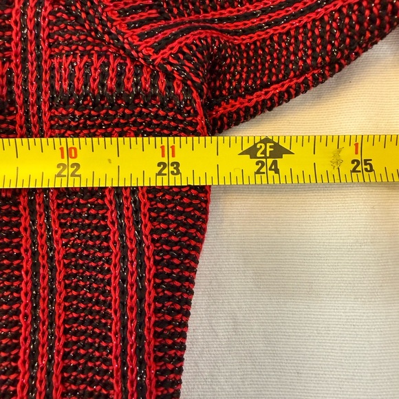Ming Wang Red and Black Patterned Blazer - Picture 11 of 15